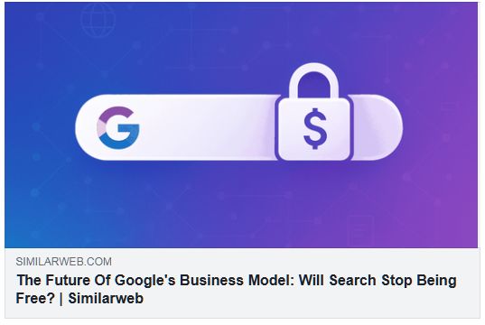 Googleビジネスモデルの将来 Similar Web